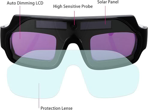 Solar Auto-Darkening Welding Goggles