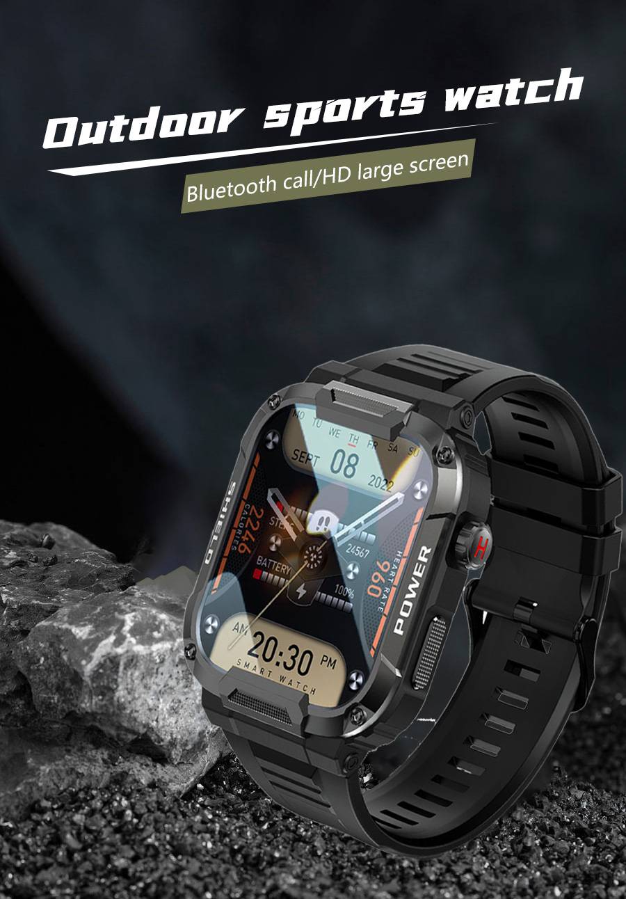 Rugged rugged sports smartwatch
