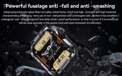 Rugged rugged sports smartwatch