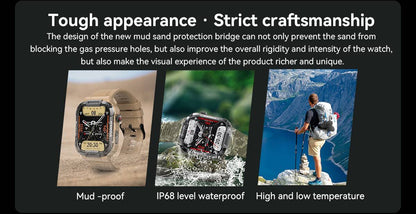 Rugged rugged sports smartwatch