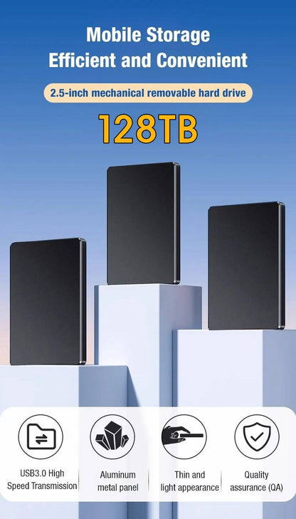 128TB Portable External SSD USB3.1 Gen2