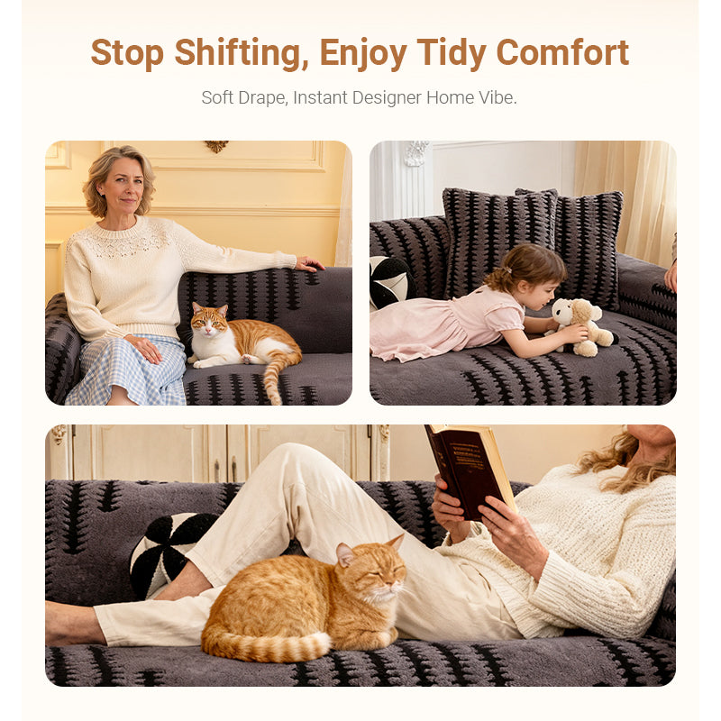 🔥Soft Plush Non-Slip Couch Cover💖