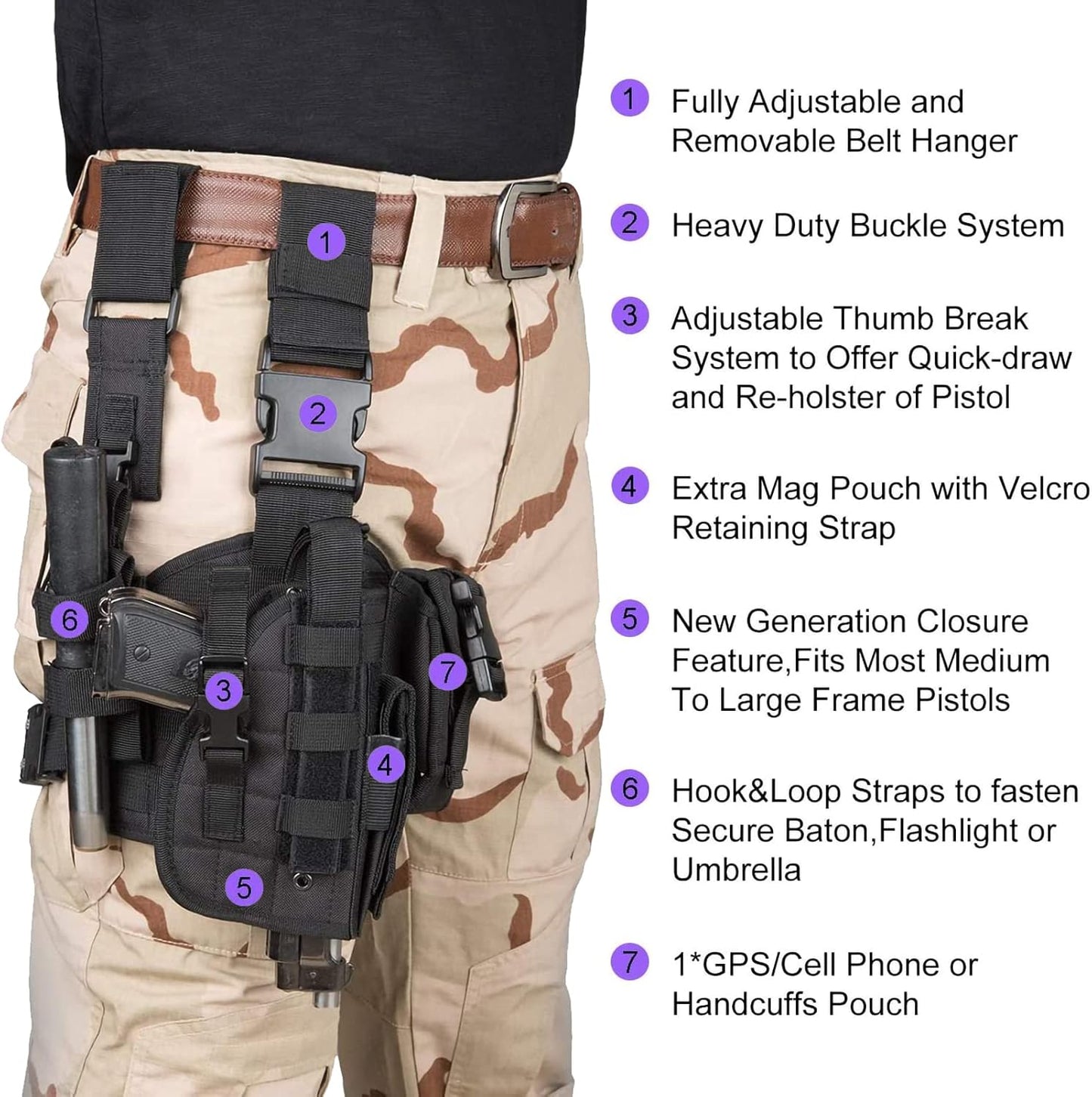 Tactical Adjustable Thigh Holster