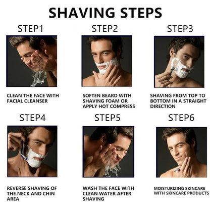 Men'S Six-Layer Stainless Steel Razor