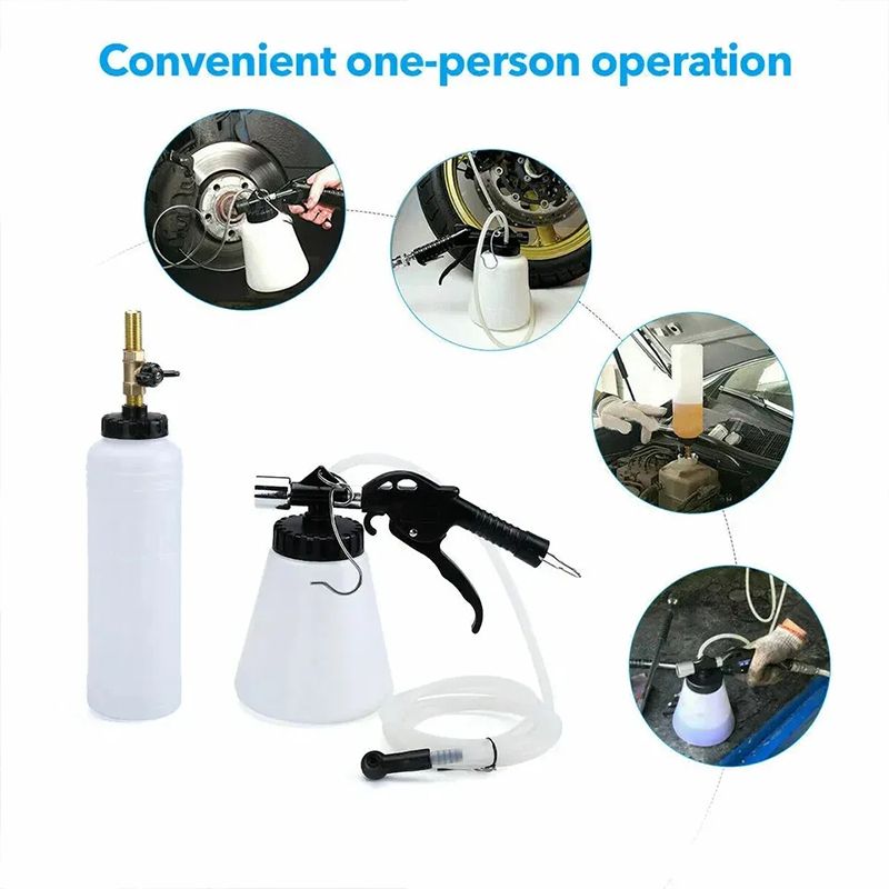 Pneumatic Brake Fluid Bleeder Tool Kit