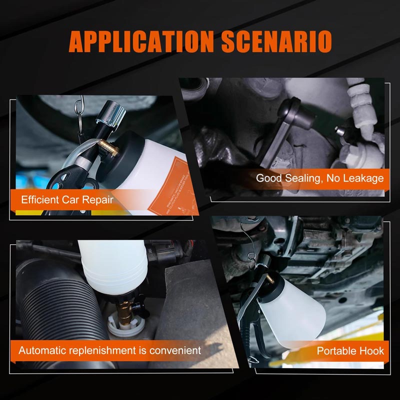 Pneumatic Brake Fluid Bleeder Tool Kit