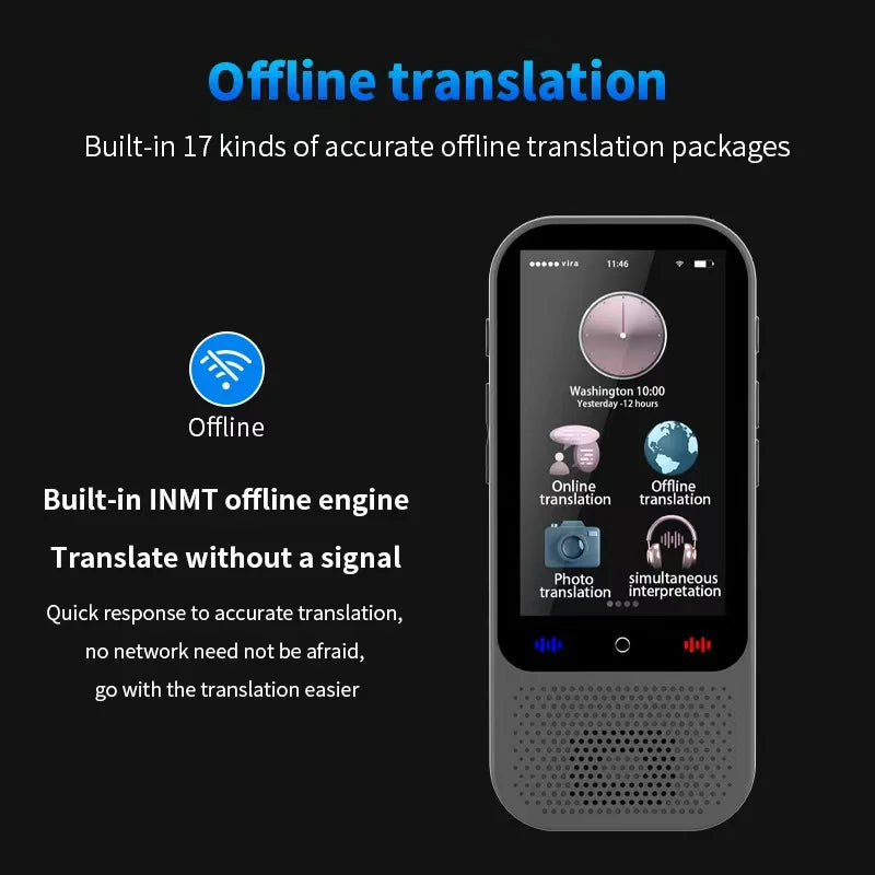 Smart language translation device, instant translation device supporting 138 languages