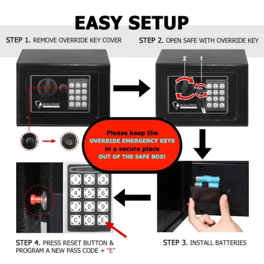 Home steel lock safe