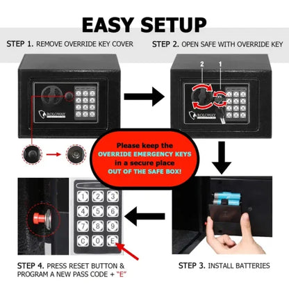 Home steel lock safe