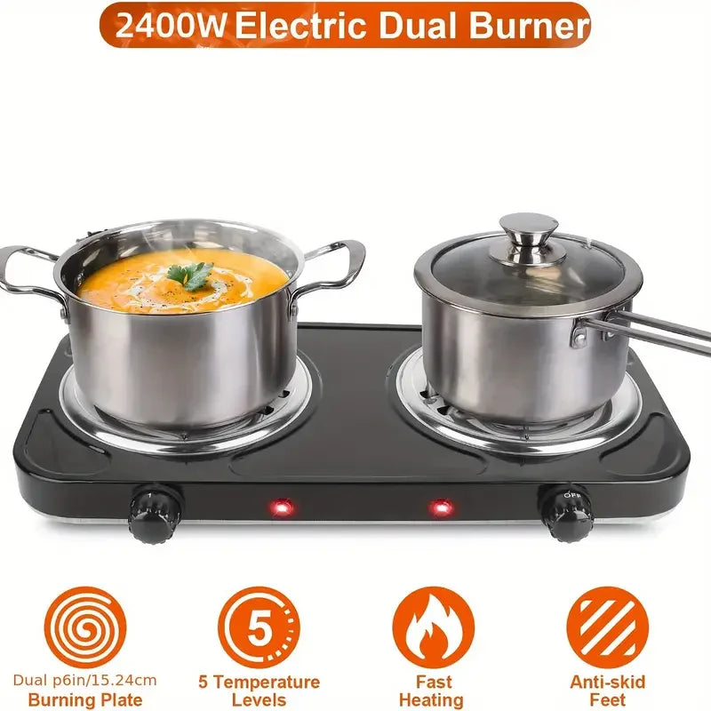 DelivePortable double plate hot plate