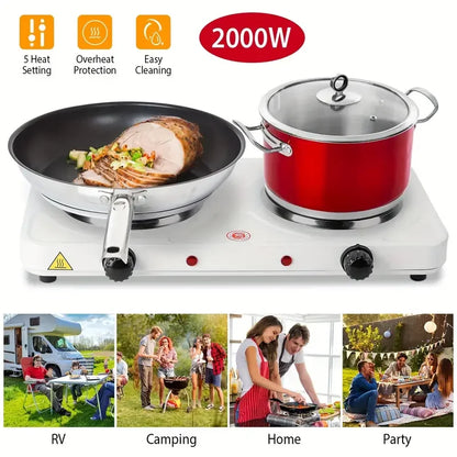 DelivePortable double plate hot plate