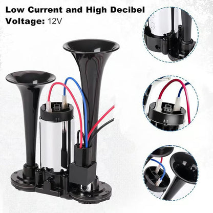Train Air Horn 120dB – Fits Trucks, Cars & Boats | 12V/24V, Waterproof & Tool-Free Install
