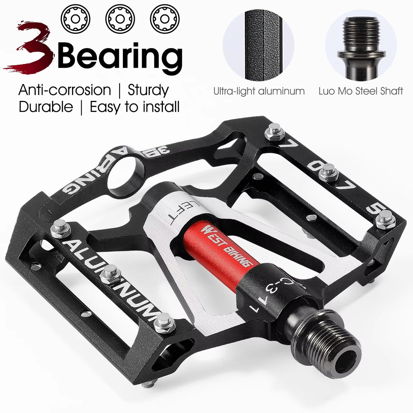 WEST BIKING CNC Bearing Pedals - A New Cycling Experience
