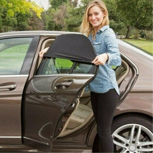 Reusable Electrostatic Car Window Sunshade with Sunscreen Net