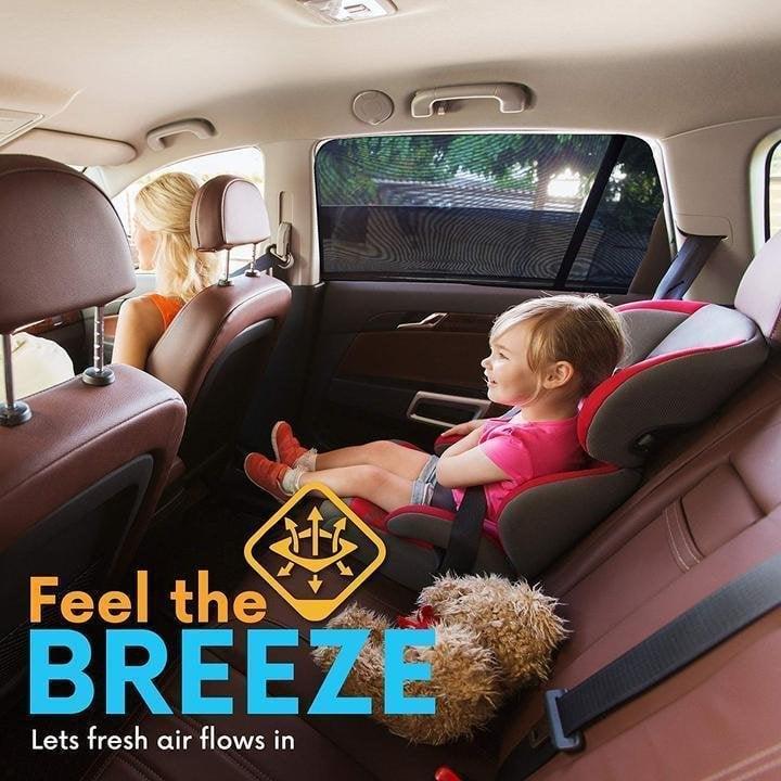 Reusable Electrostatic Car Window Sunshade with Sunscreen Net