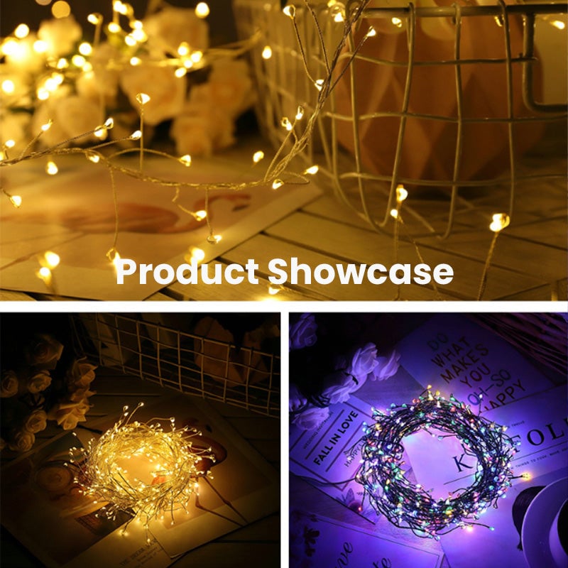 🎁LED Copper Wire Firecracker Light String
