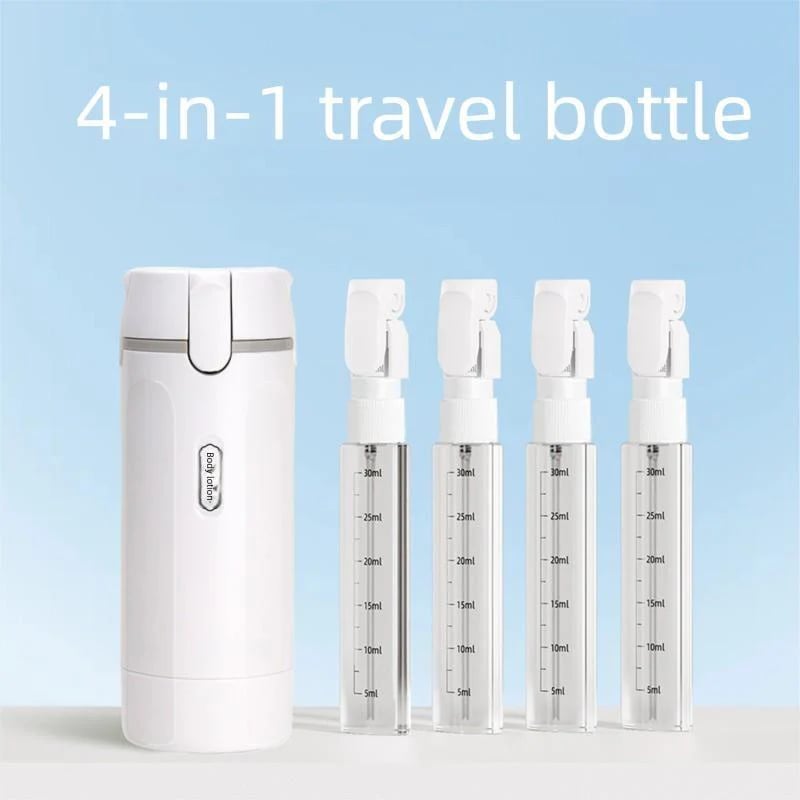 Avera 4-in-1 Travel Dispenser Bottle for Toiletries