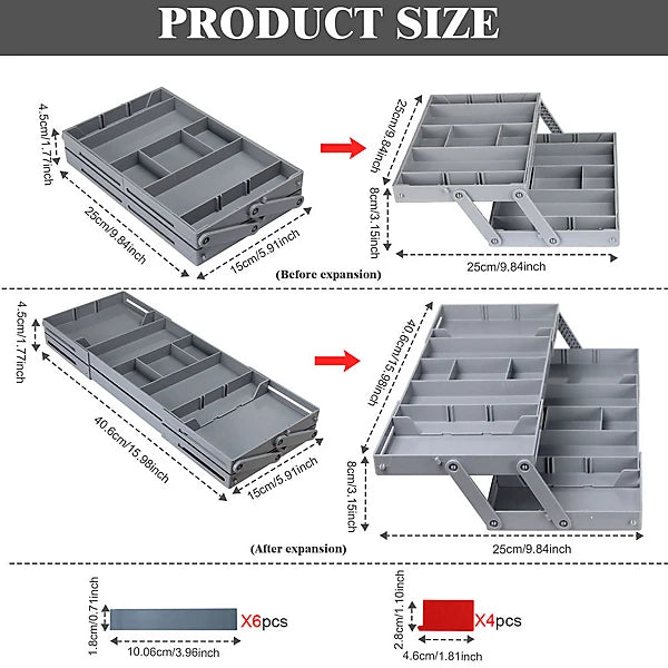 3-Tier Drawer Organizer