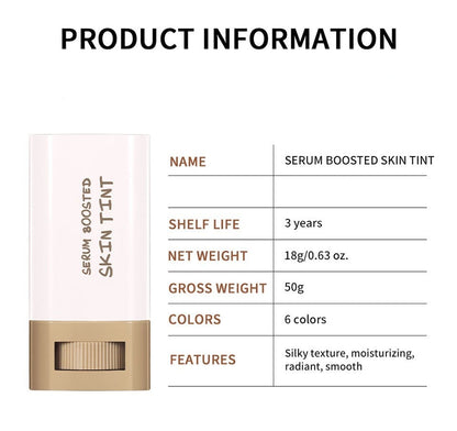 🔥🔥Foundation Stick Beauty Balm Serum Boosted Skin Tint🎁Free Concealer Brush
