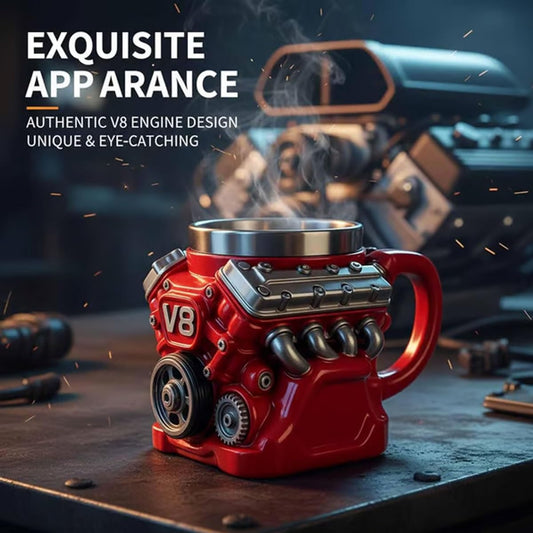 🔥V8 Engine Themed Coffee Mug