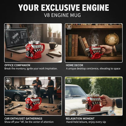 🔥V8 Engine Themed Coffee Mug