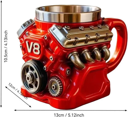 🔥V8 Engine Themed Coffee Mug