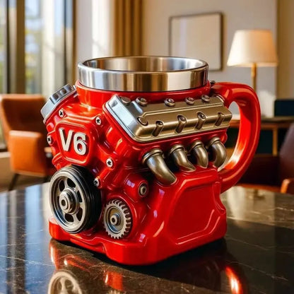 🔥V8 Engine Themed Coffee Mug