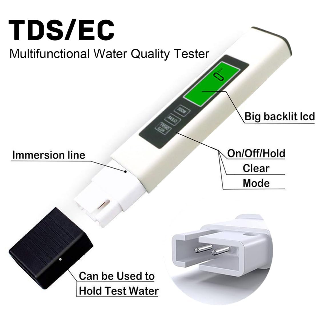 New 4 in 1 Tds Meter Digital Water Tester