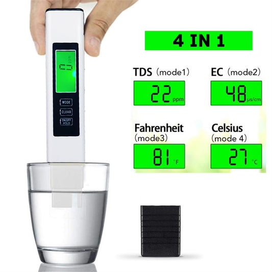 New 4 in 1 Tds Meter Digital Water Tester