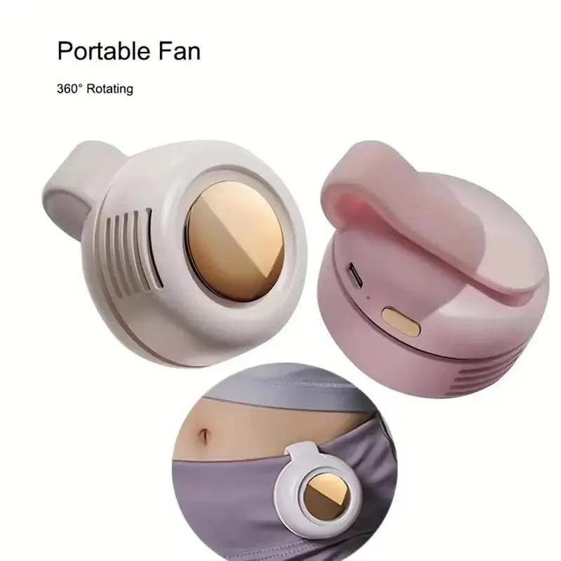 Mini Portable Fan, 360° Rotatable Small Personal Fan that Blow Cold Air