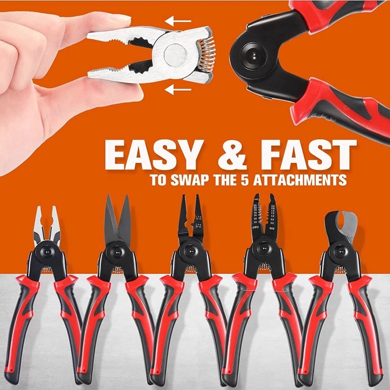 ⏰5 in 1 All Purpose Versatile Heavy Duty Tool Kit