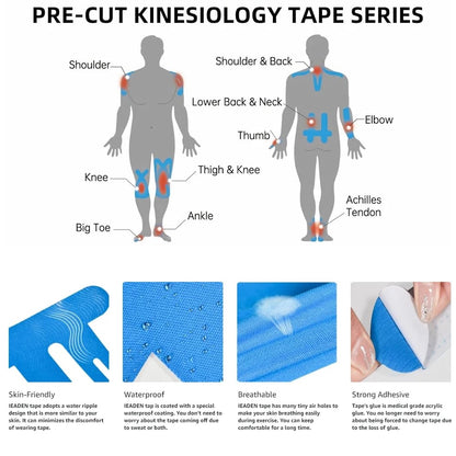 20pcs Precut Kinesiology Tape For Knees