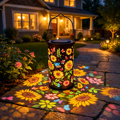 Colorful Sunflower Solar Lantern