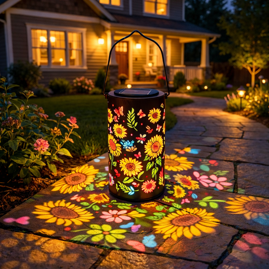 Colorful Sunflower Solar Lantern