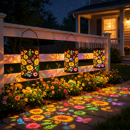 Colorful Sunflower Solar Lantern