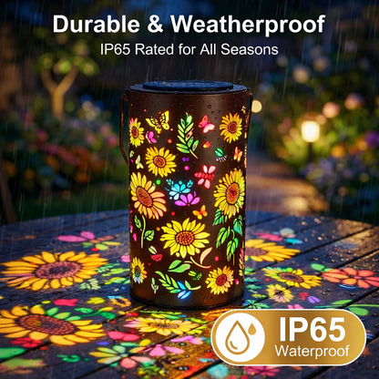Colorful Sunflower Solar Lantern