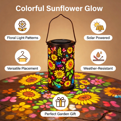 Colorful Sunflower Solar Lantern