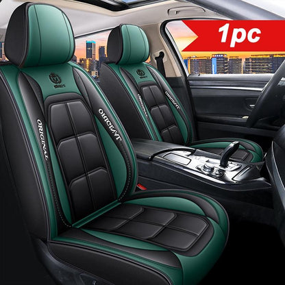 Premium Leather Front Seat Covers – Universal Fit for Sedans, SUVs & Trucks