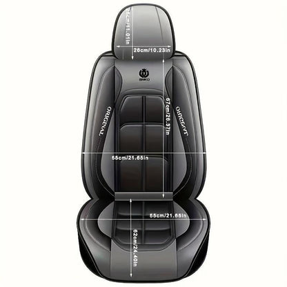 Premium Leather Front Seat Covers – Universal Fit for Sedans, SUVs & Trucks