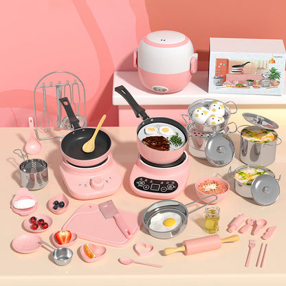 Kids Cooking Sets Real- Safe Mini Kitchen Set