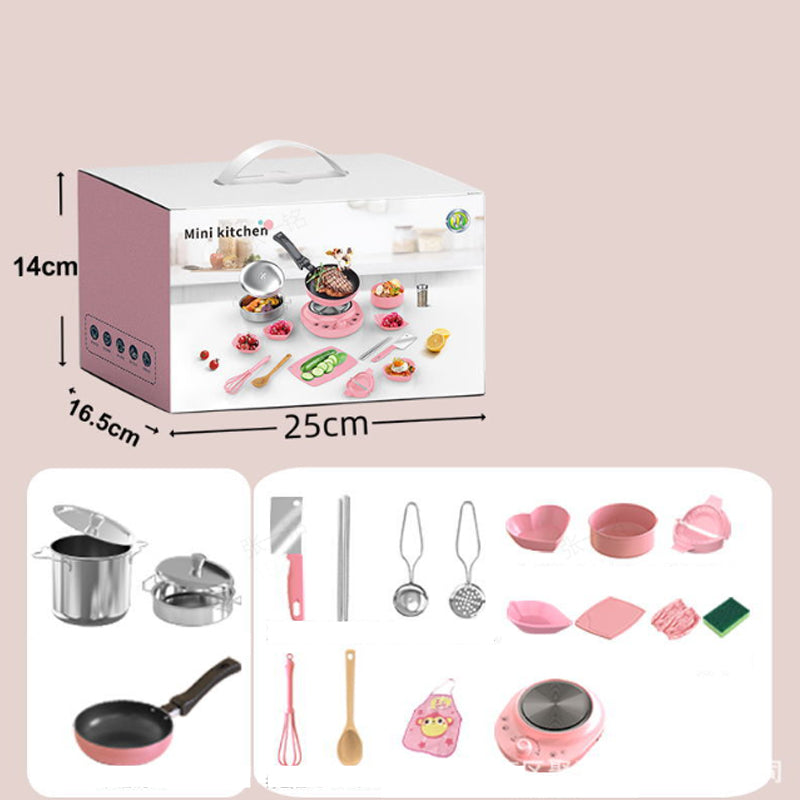 Kids Cooking Sets Real- Safe Mini Kitchen Set