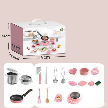 Kids Cooking Sets Real- Safe Mini Kitchen Set