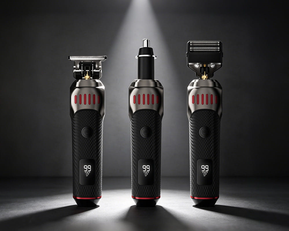 Cordless 3-in-1 Electric Beard Trimmer Kit