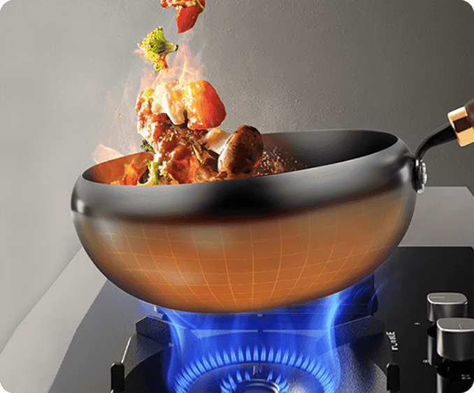 Wok antiadherente utensilios de cocina