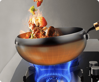 Wok antiadherente utensilios de cocina