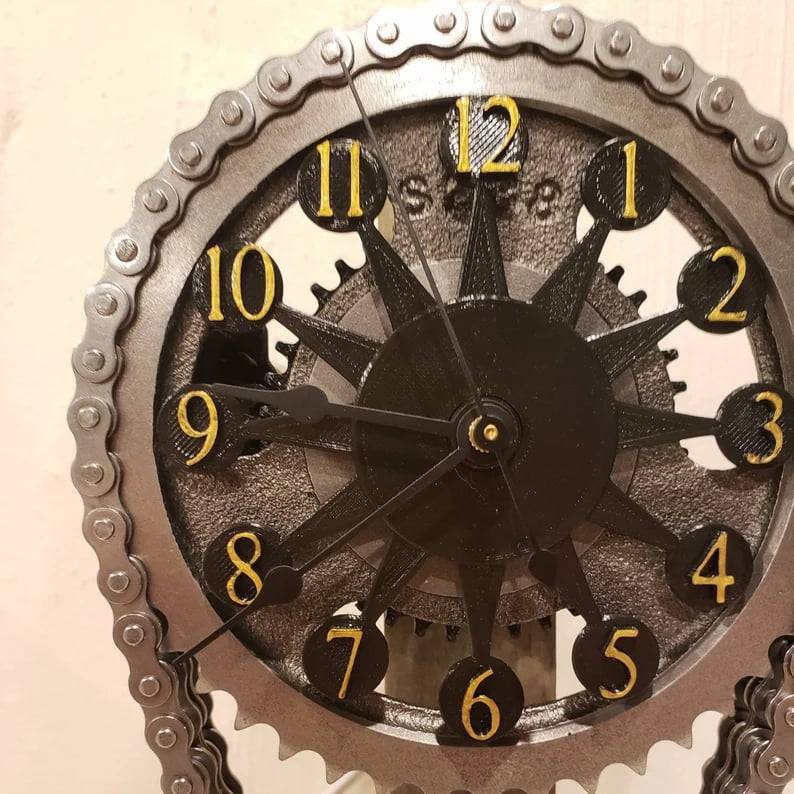 MOTORIZED ROTATING CHAIN CLOCK