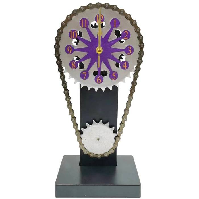 MOTORIZED ROTATING CHAIN CLOCK