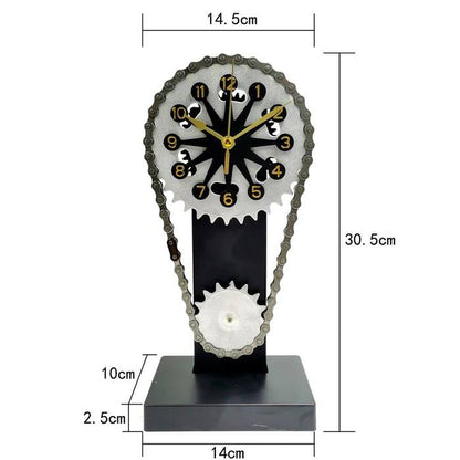 MOTORIZED ROTATING CHAIN CLOCK