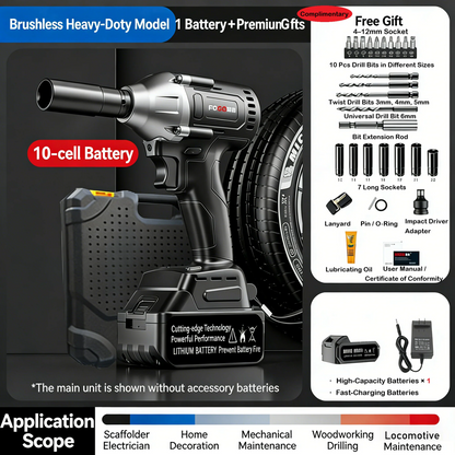 ⚡ Beast Mode Torque | 2026 Brushless Wrench | All-Day Battery Life 🪫❌