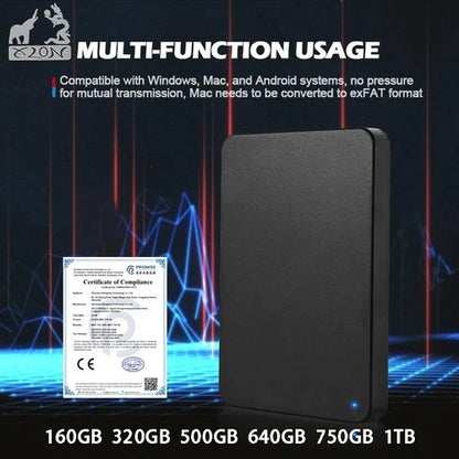 250GB Portable Hard Drive USB